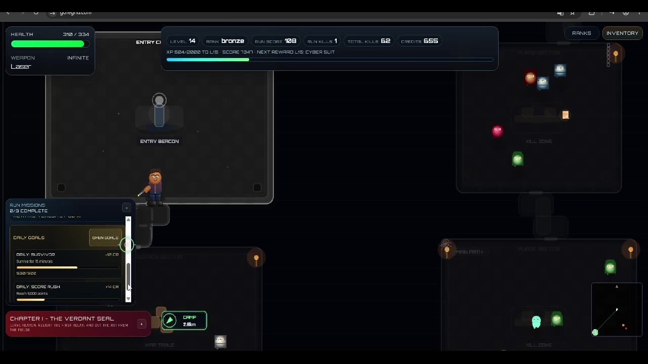 GoreGrid dungeon entry gameplay
